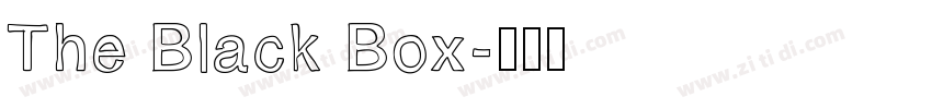 The Black Box字体转换